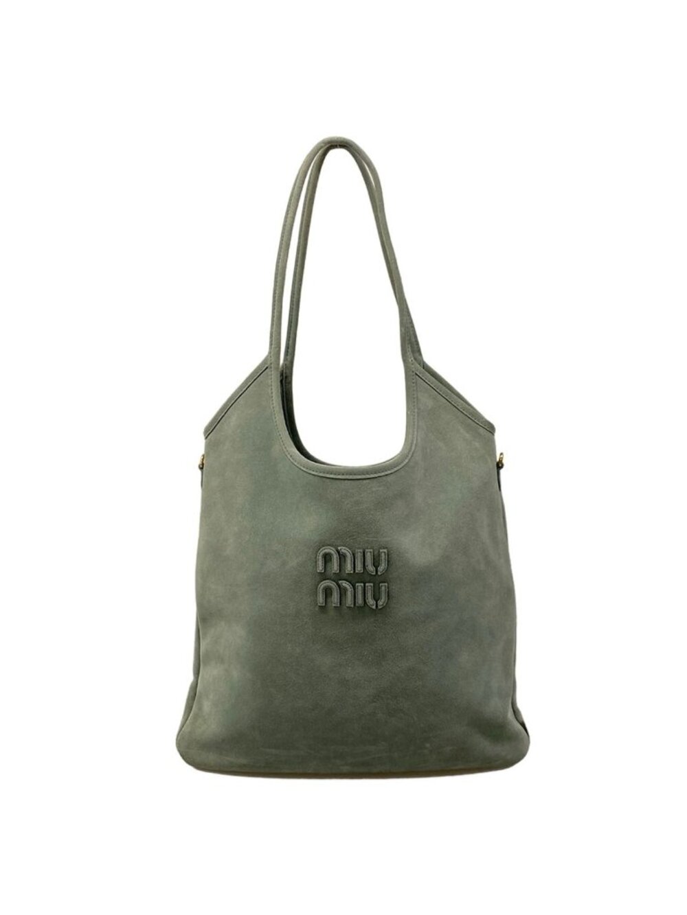 Miu Miu Tote Bag Ivy Light Gray